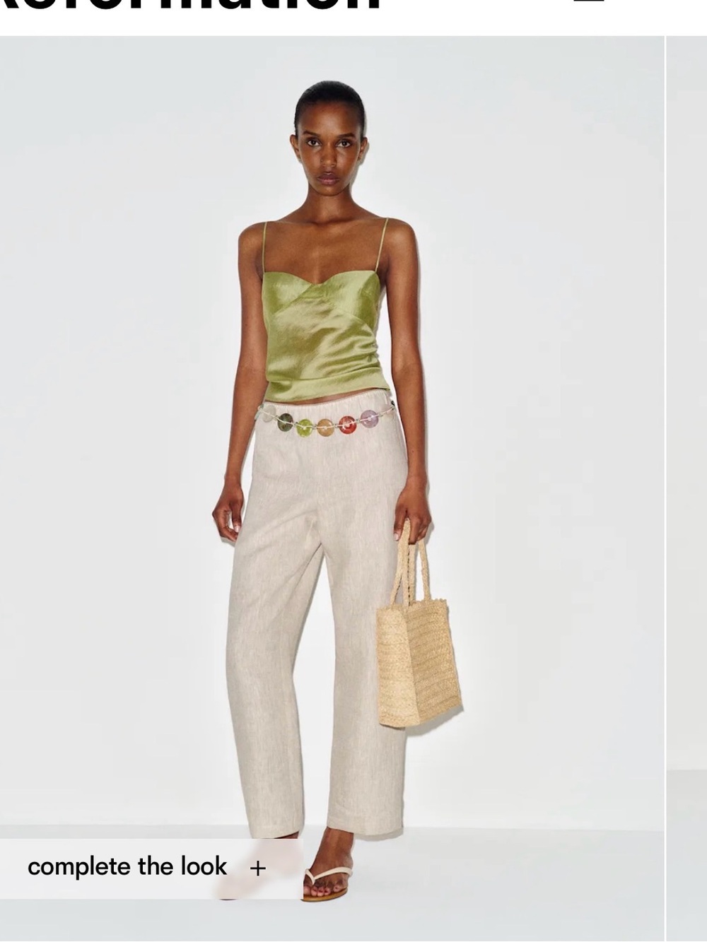 Reformation Lilah Linen Pant